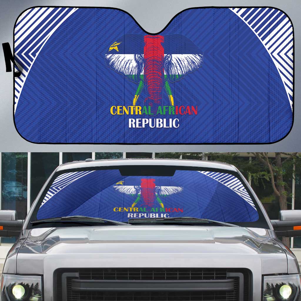 Central African Republic Football Auto Sun Shade Go Champions - Wonder Print Shop