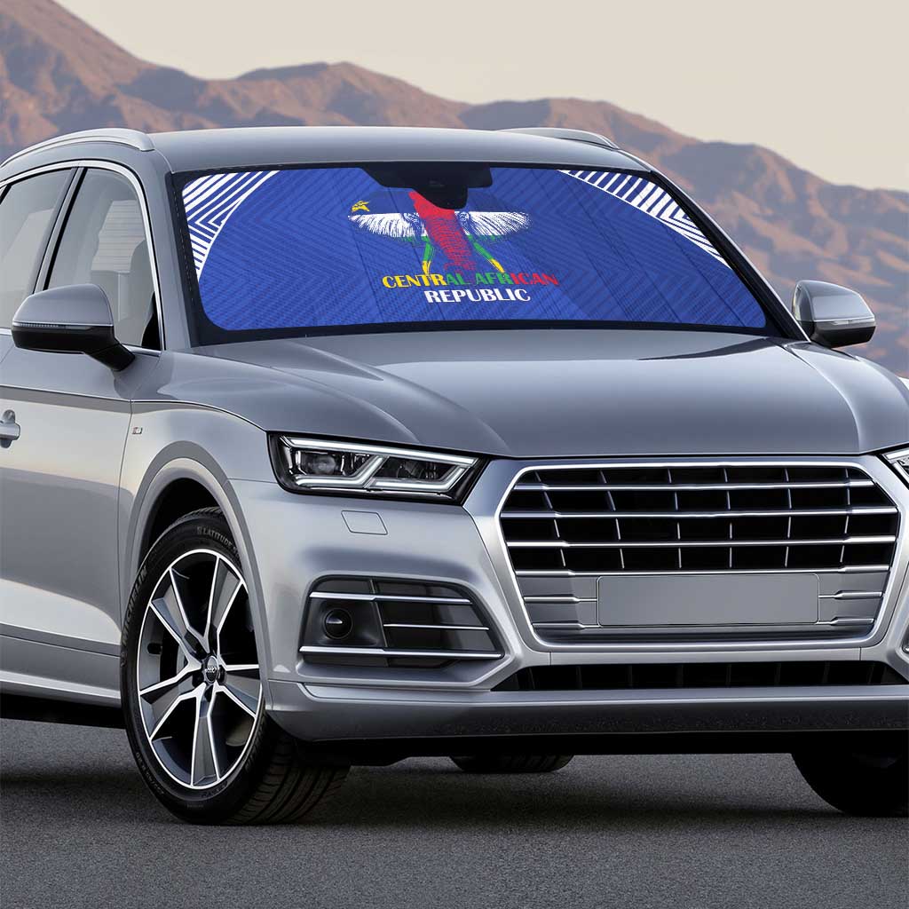 Central African Republic Football Auto Sun Shade Go Champions - Wonder Print Shop