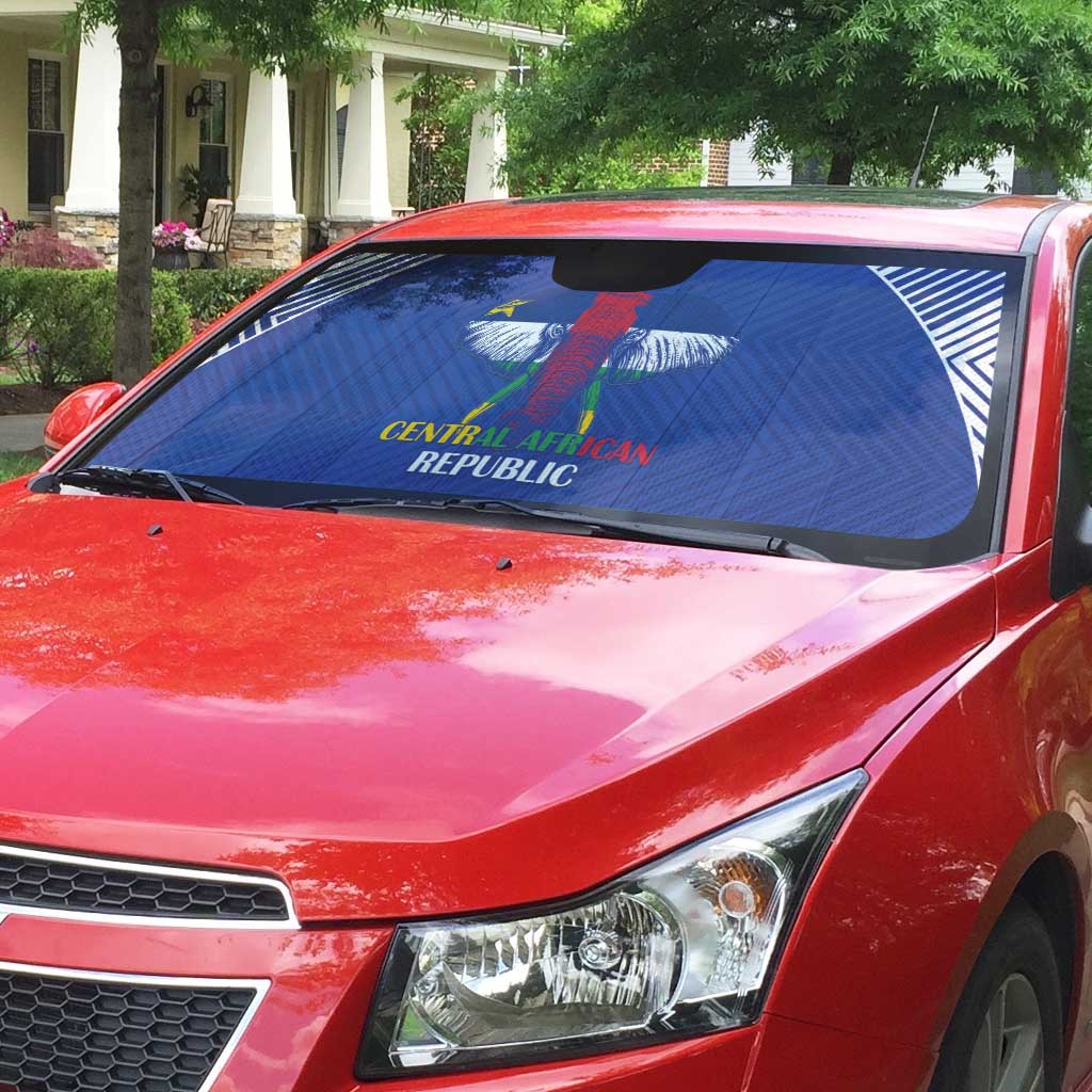 Central African Republic Football Auto Sun Shade Go Champions - Wonder Print Shop