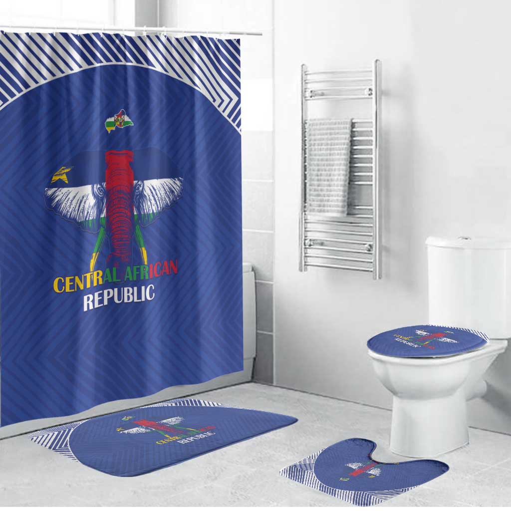 Central African Republic Football Bathroom Set Go Champions - Wonder Print Shop
