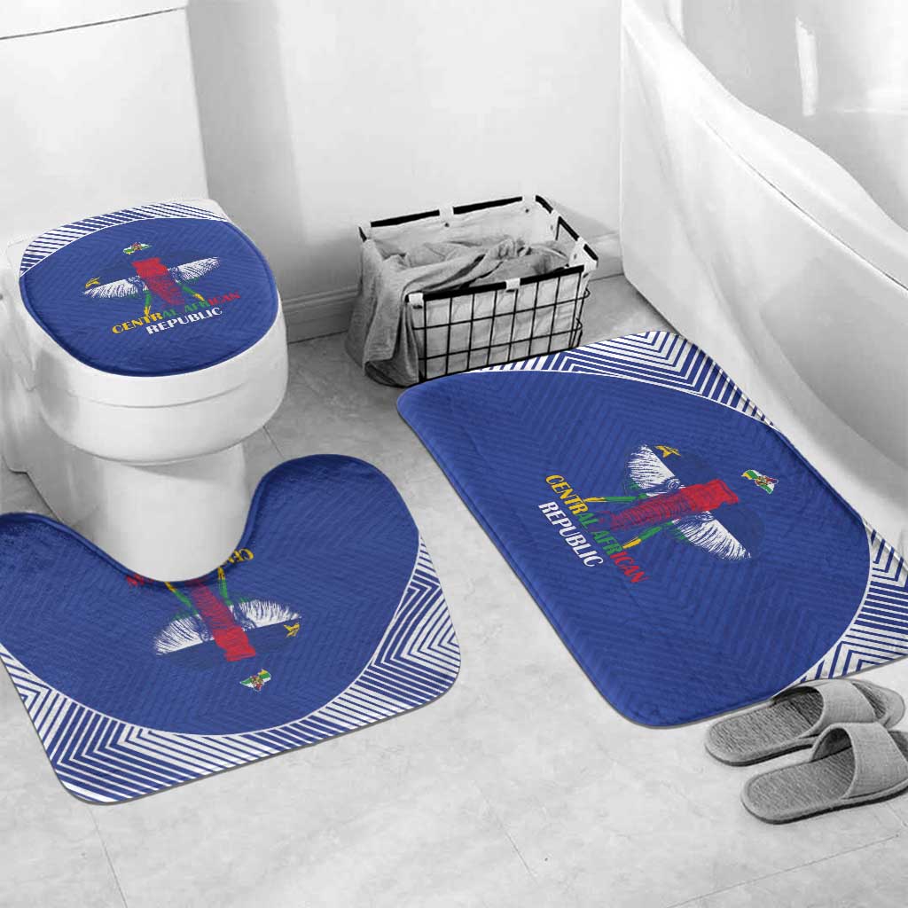 Central African Republic Football Bathroom Set Go Champions - Wonder Print Shop