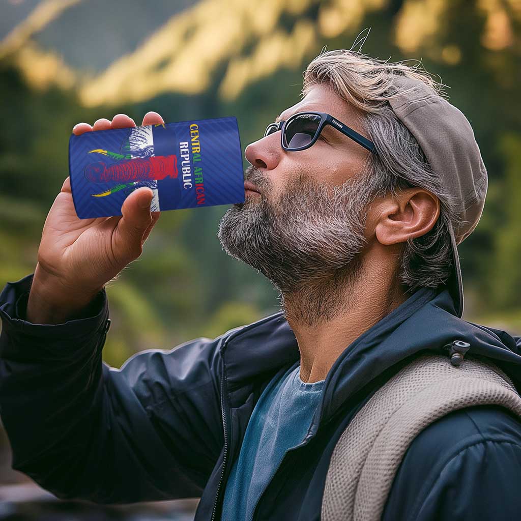 Custom Central African Republic Football 4 in 1 Can Cooler Tumbler Go Champions - Wonder Print Shop