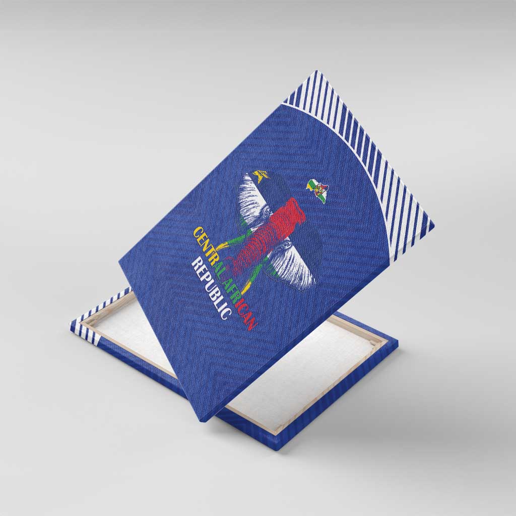 Central African Republic Football Canvas Wall Art Go Champions - Wonder Print Shop