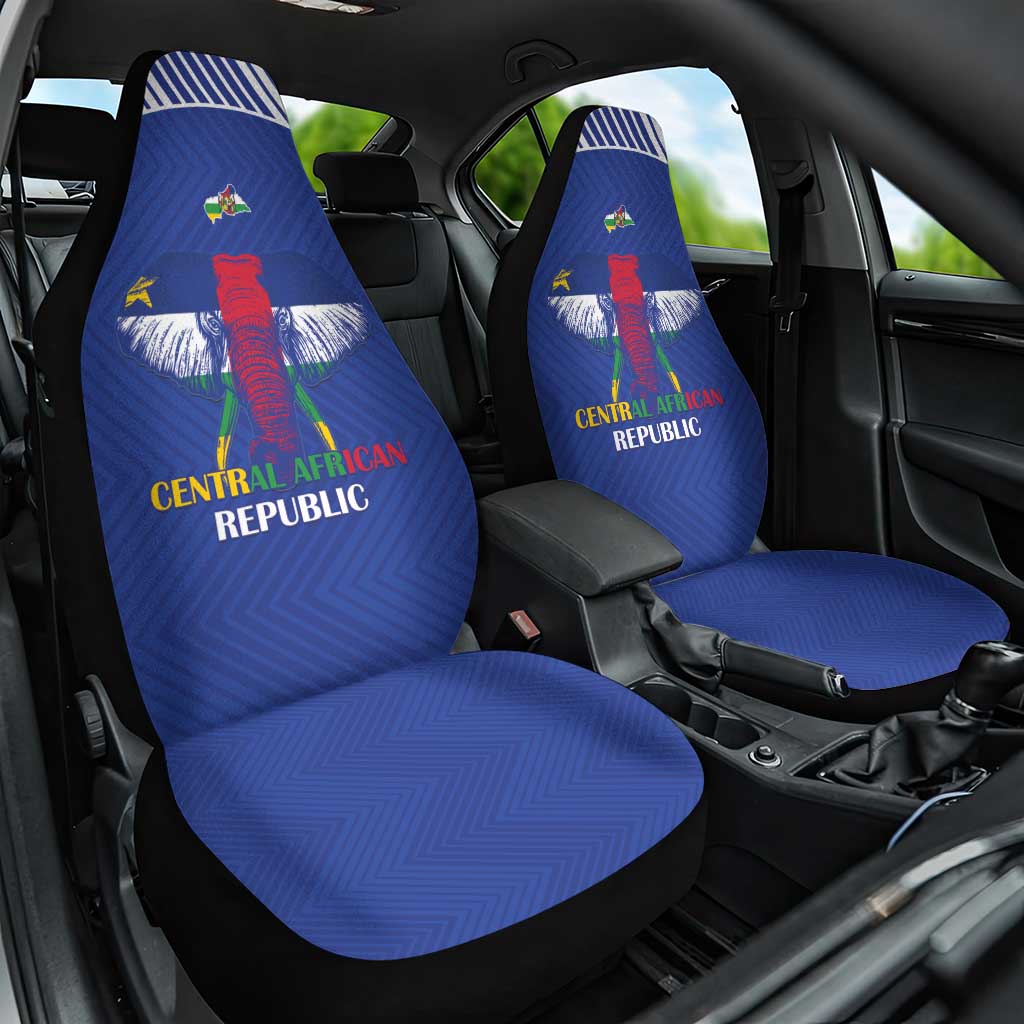 Central African Republic Football Car Seat Cover Go Champions - Wonder Print Shop