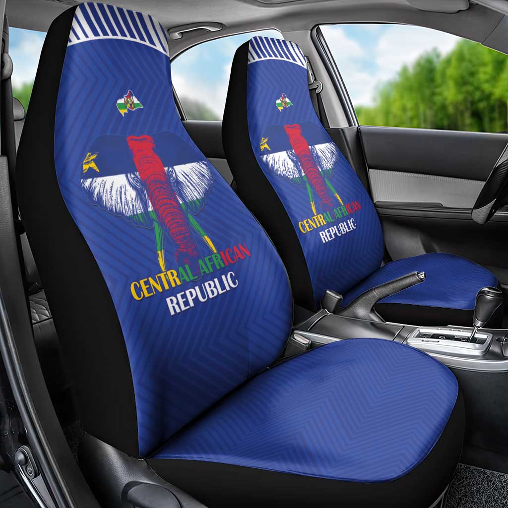 Central African Republic Football Car Seat Cover Go Champions - Wonder Print Shop