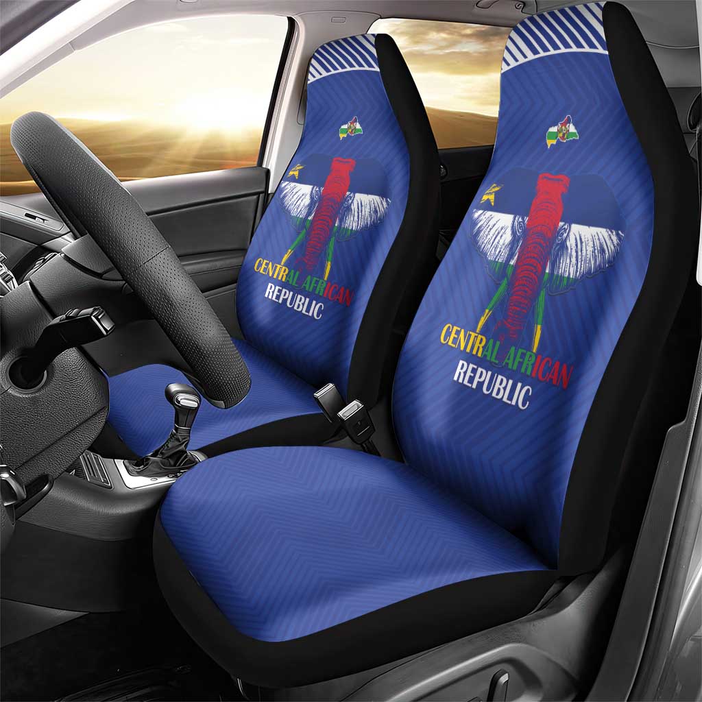 Central African Republic Football Car Seat Cover Go Champions - Wonder Print Shop