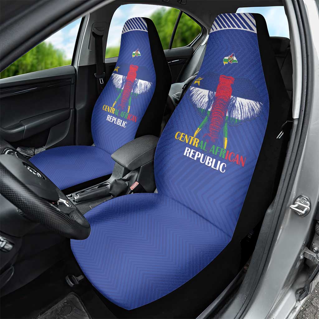 Central African Republic Football Car Seat Cover Go Champions - Wonder Print Shop