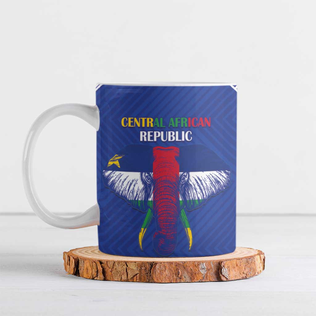 Custom Central African Republic Football Ceramic Mug Go Champions - Wonder Print Shop