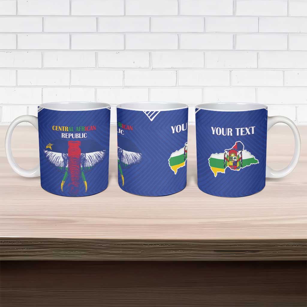 Custom Central African Republic Football Ceramic Mug Go Champions - Wonder Print Shop