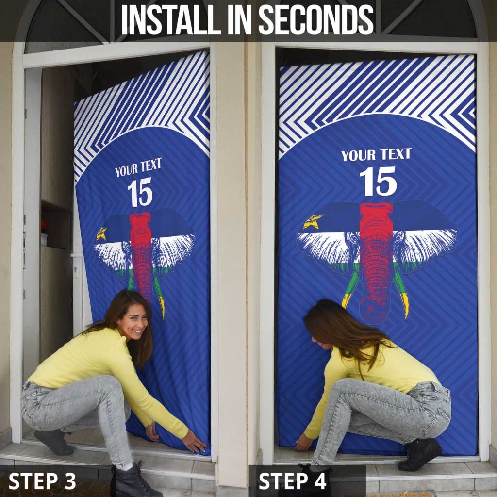 Central African Republic Football Door Cover Go Champions - Wonder Print Shop