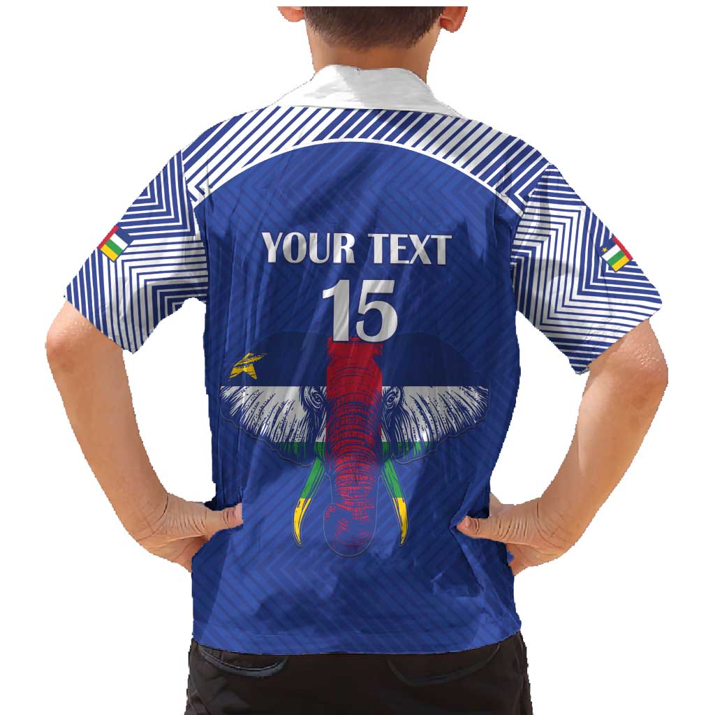 Custom Central African Republic Football Family Matching Mermaid Dress and Hawaiian Shirt Go Champions - Wonder Print Shop