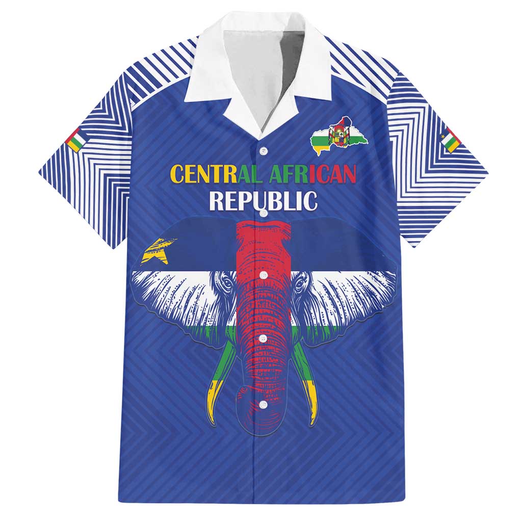 Custom Central African Republic Football Family Matching Summer Maxi Dress and Hawaiian Shirt Go Champions - Wonder Print Shop