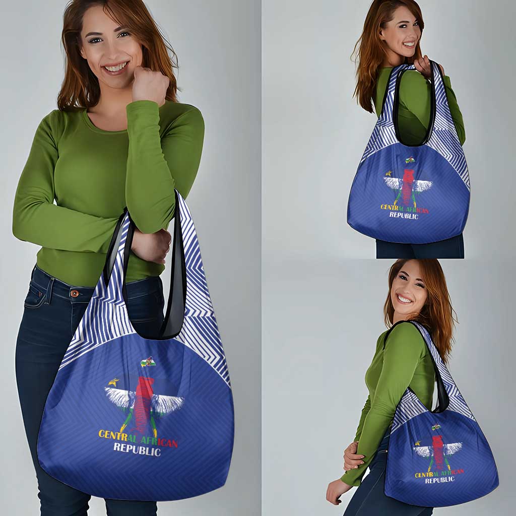 Central African Republic Football Grocery Bag Go Champions - Wonder Print Shop