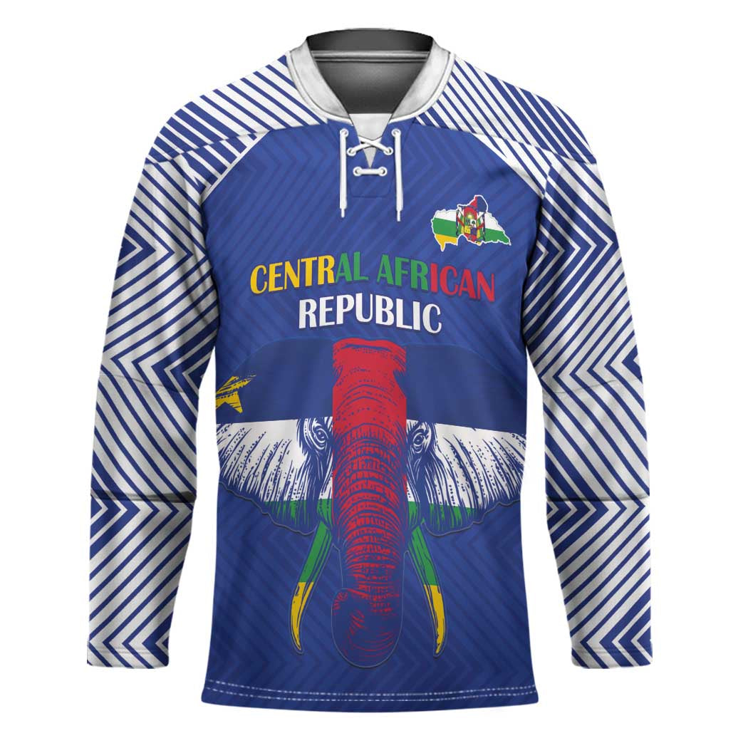 Custom Central African Republic Football Hockey Jersey Go Champions - Wonder Print Shop