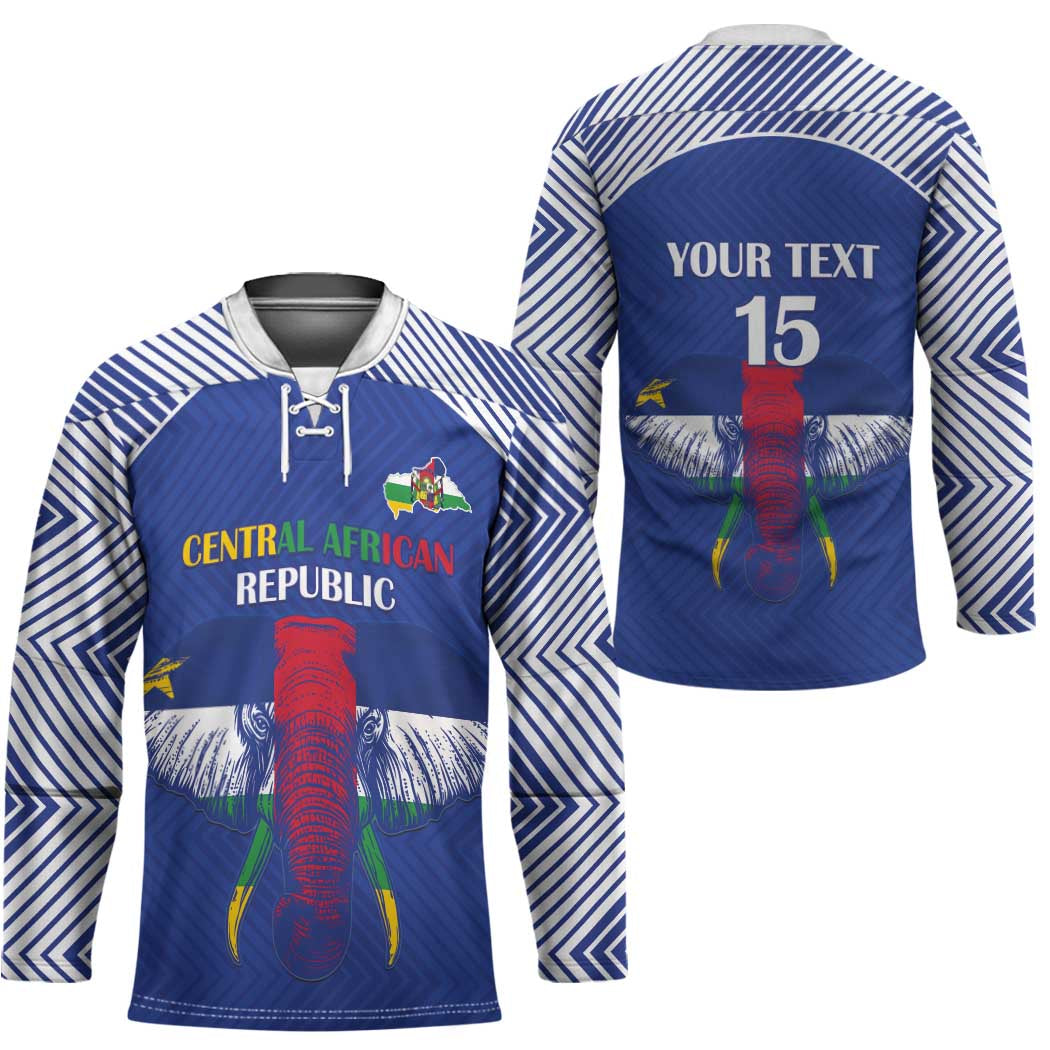 Custom Central African Republic Football Hockey Jersey Go Champions - Wonder Print Shop