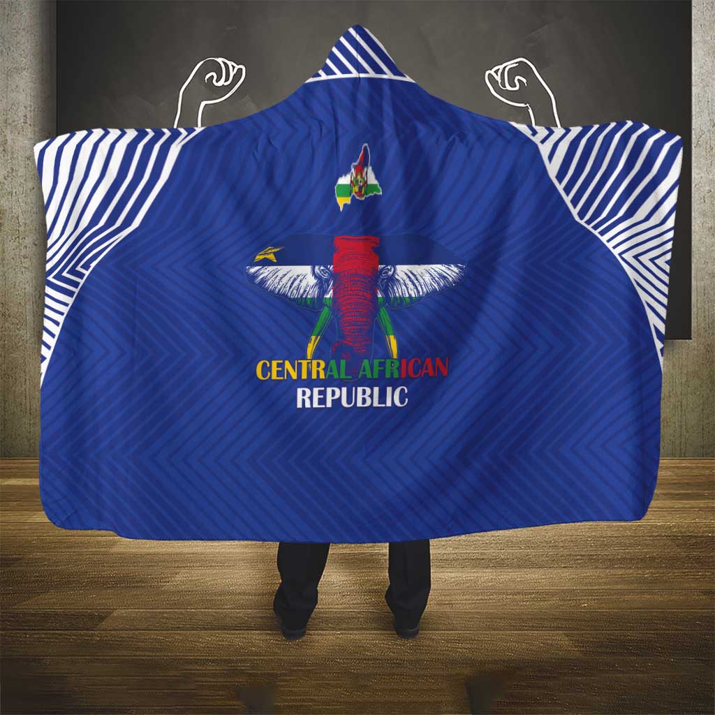 Central African Republic Football Hooded Blanket Go Champions - Wonder Print Shop
