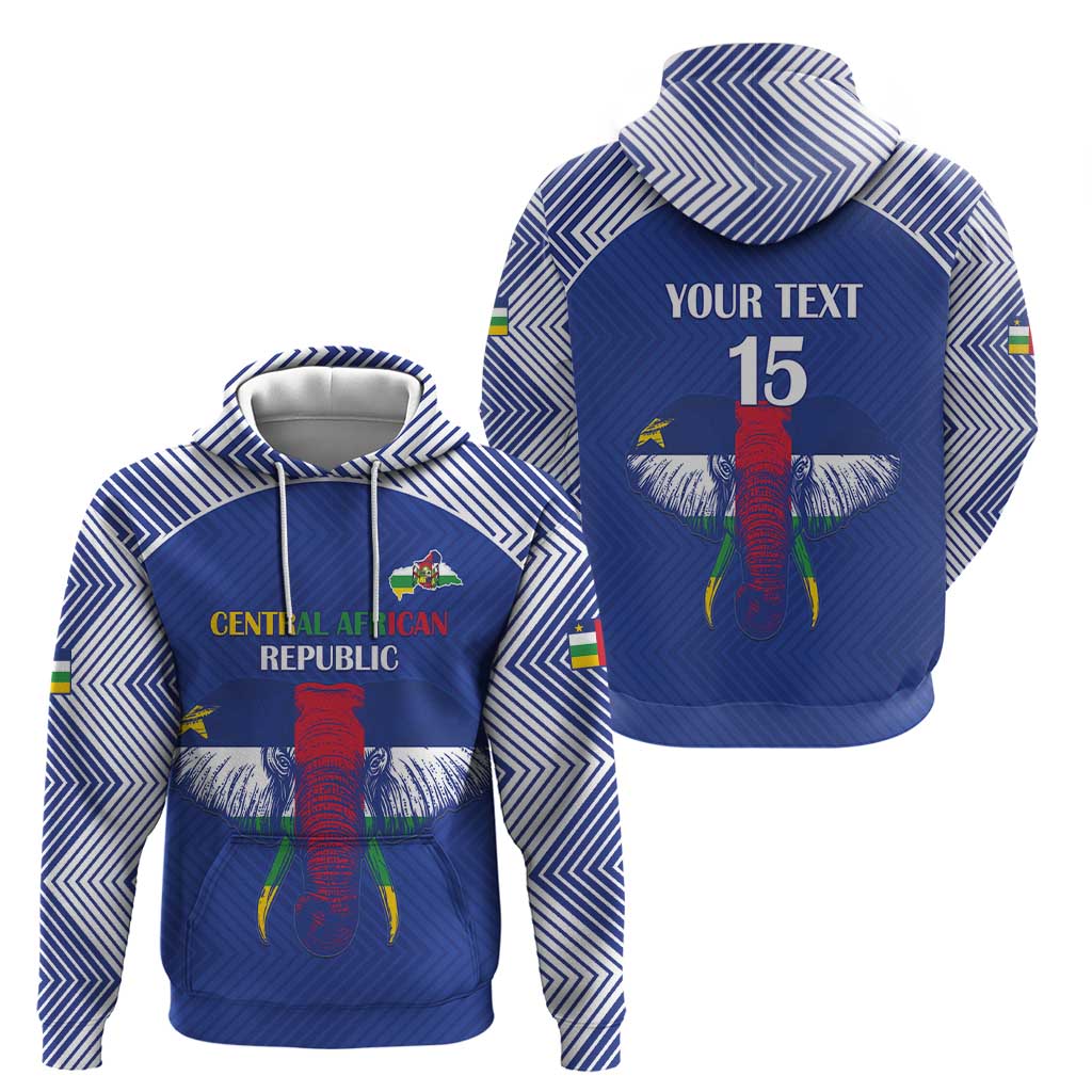 Custom Central African Republic Football Hoodie Go Champions - Wonder Print Shop