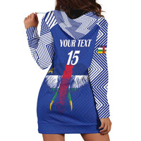Custom Central African Republic Football Hoodie Dress Go Champions - Wonder Print Shop
