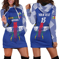 Custom Central African Republic Football Hoodie Dress Go Champions - Wonder Print Shop