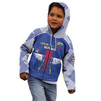 Custom Central African Republic Football Kid Hoodie Go Champions - Wonder Print Shop