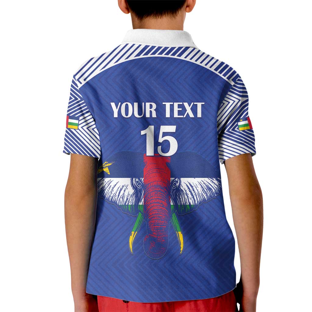 Custom Central African Republic Football Kid Polo Shirt Go Champions - Wonder Print Shop