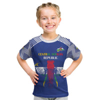 Custom Central African Republic Football Kid T Shirt Go Champions - Wonder Print Shop