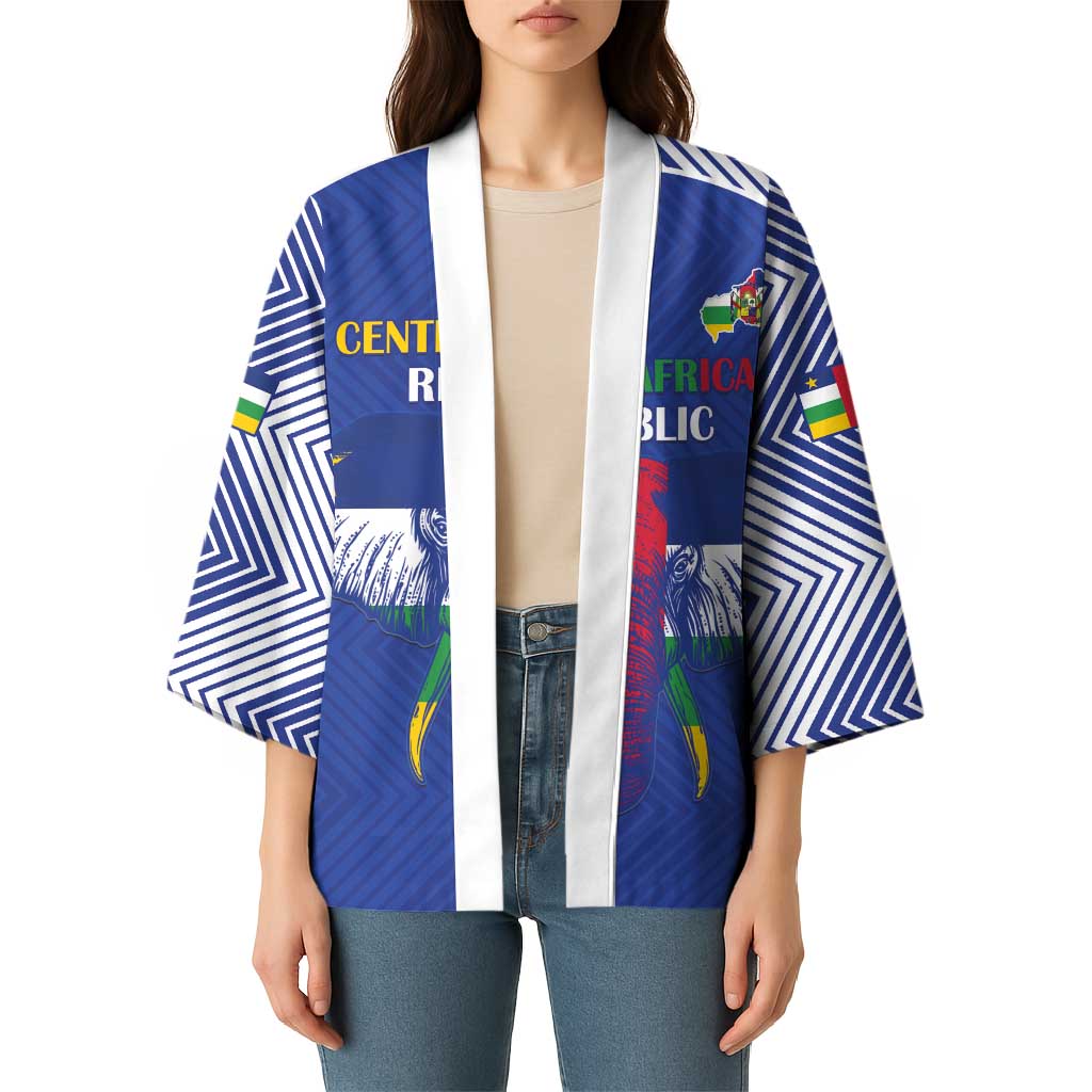 Custom Central African Republic Football Kimono Go Champions - Wonder Print Shop