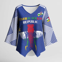 Custom Central African Republic Football Kimono Sleeve Blouse Go Champions - Wonder Print Shop