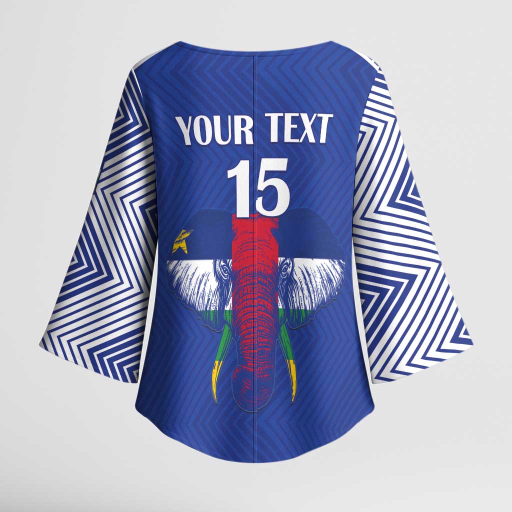 Custom Central African Republic Football Kimono Sleeve Blouse Go Champions - Wonder Print Shop
