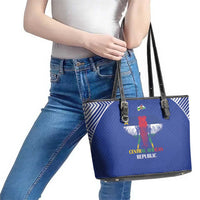 Central African Republic Football Leather Tote Bag Go Champions - Wonder Print Shop