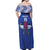 Custom Central African Republic Football Off Shoulder Maxi Dress Go Champions - Wonder Print Shop