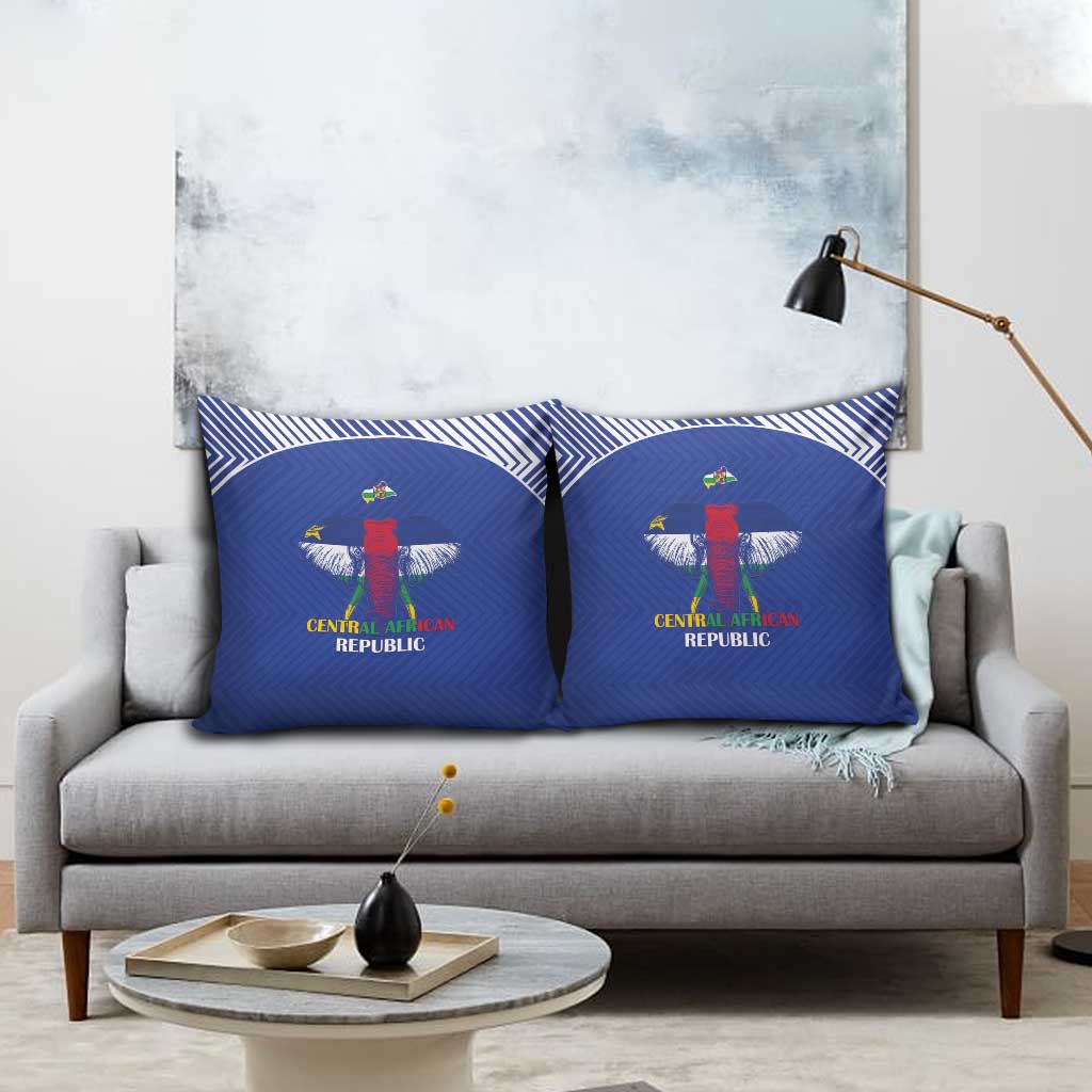 Central African Republic Football Pillow Cover Go Champions - Wonder Print Shop