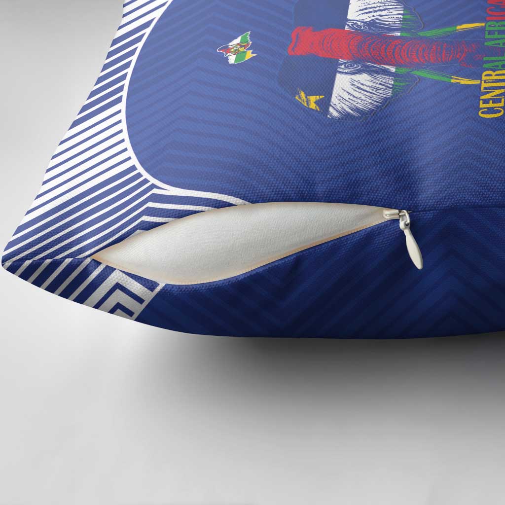 Central African Republic Football Pillow Cover Go Champions - Wonder Print Shop