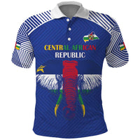 Custom Central African Republic Football Polo Shirt Go Champions - Wonder Print Shop