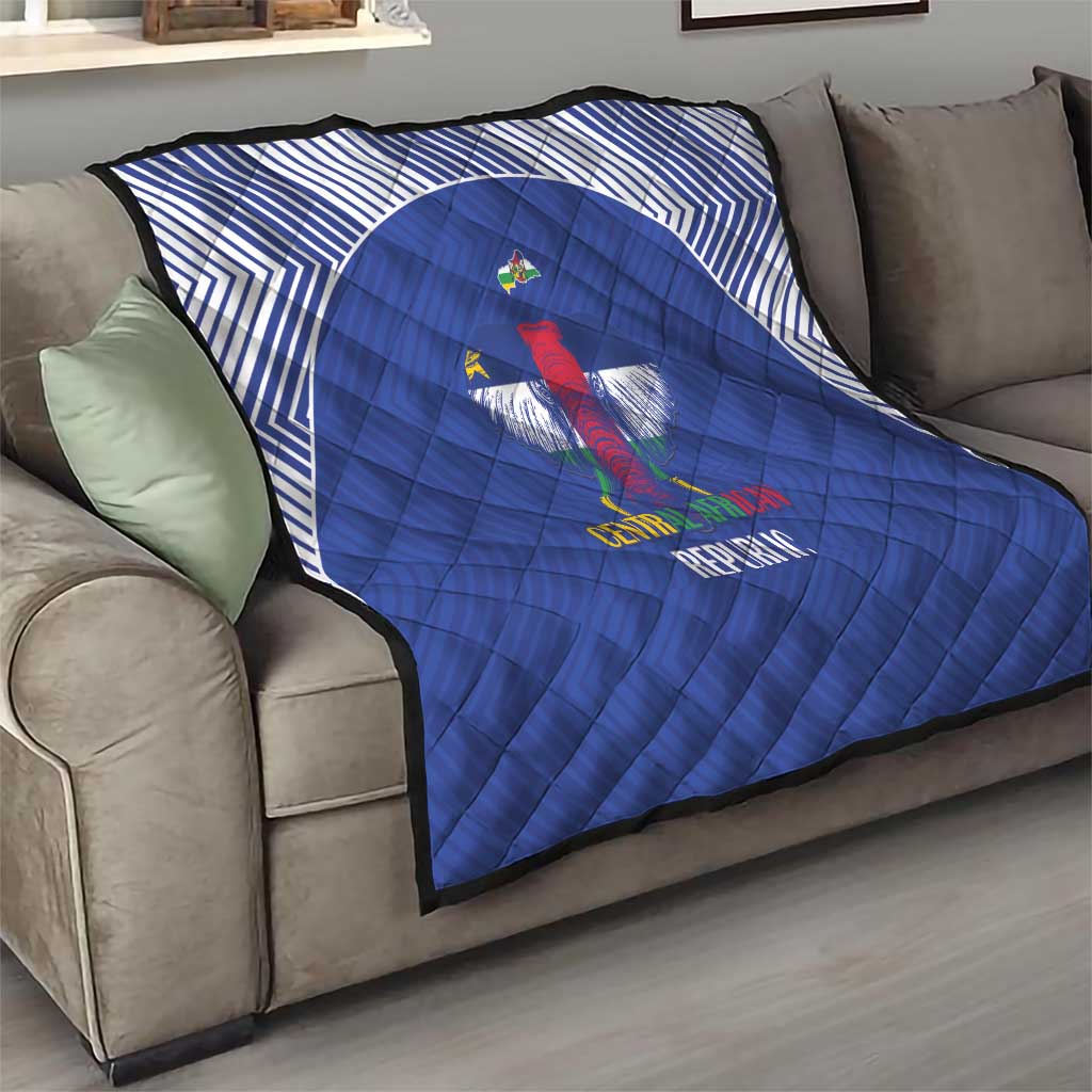 Central African Republic Football Quilt Go Champions - Wonder Print Shop
