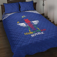 Central African Republic Football Quilt Bed Set Go Champions - Wonder Print Shop