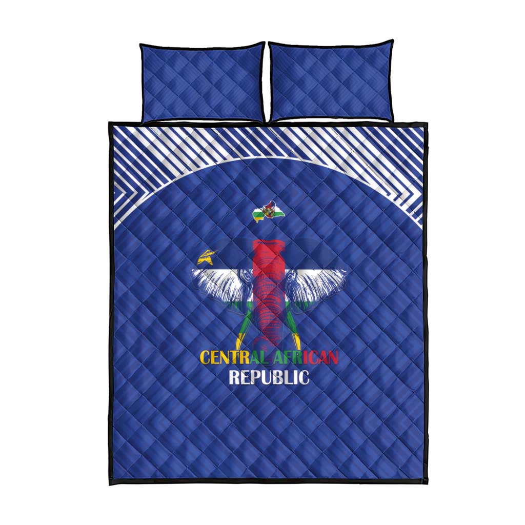 Central African Republic Football Quilt Bed Set Go Champions - Wonder Print Shop