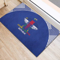 Central African Republic Football Rubber Doormat Go Champions - Wonder Print Shop