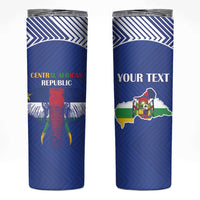 Custom Central African Republic Football Skinny Tumbler Go Champions - Wonder Print Shop