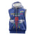 Custom Central African Republic Football Sleeveless Zip Hoodie Go Champions - Wonder Print Shop