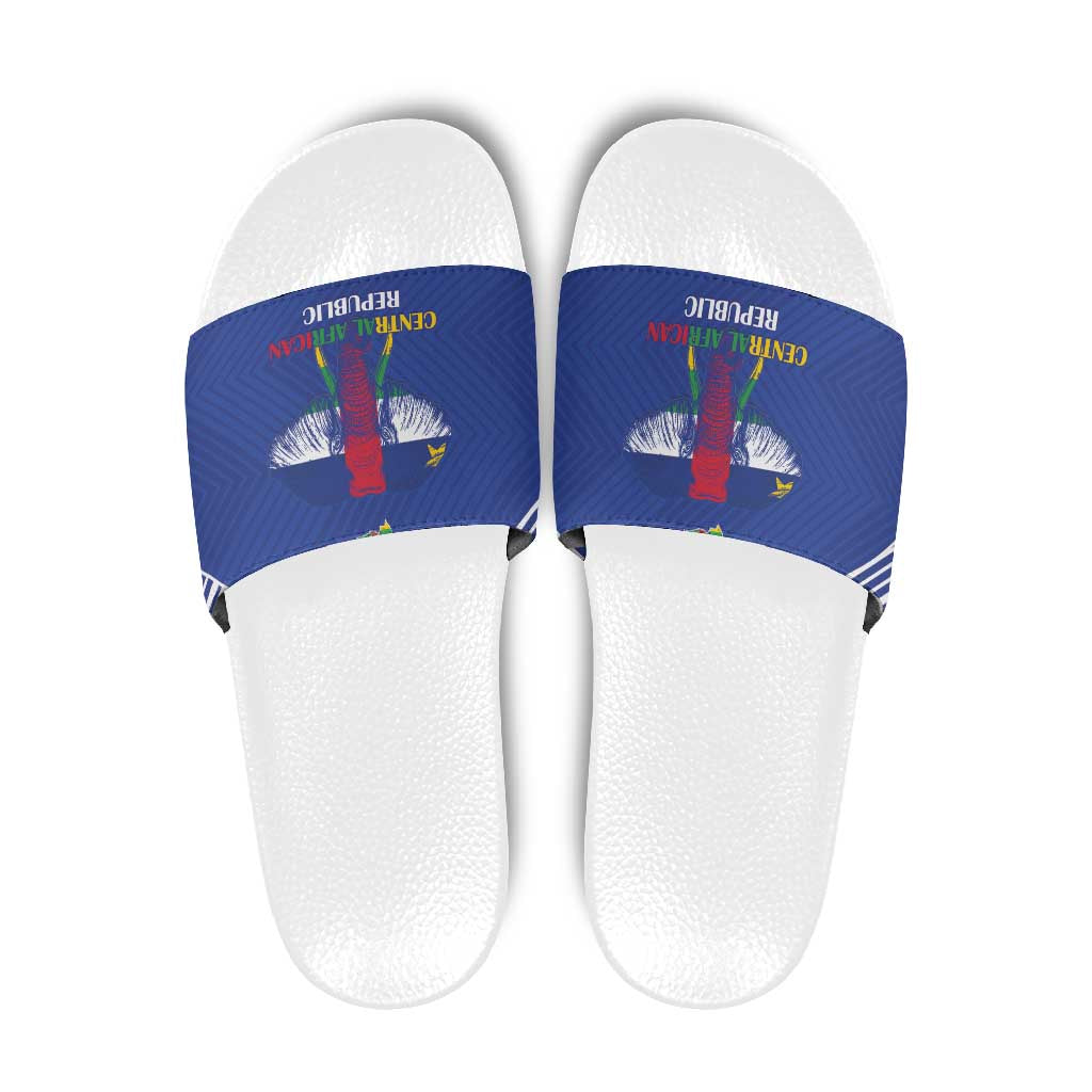 Central African Republic Football Slide Sandals Go Champions - Wonder Print Shop