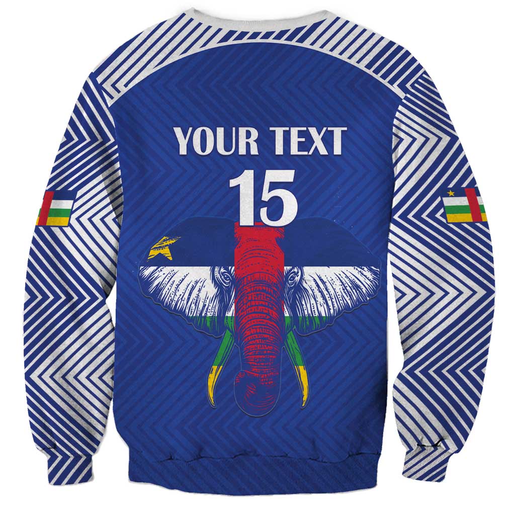 Custom Central African Republic Football Sweatshirt Go Champions - Wonder Print Shop