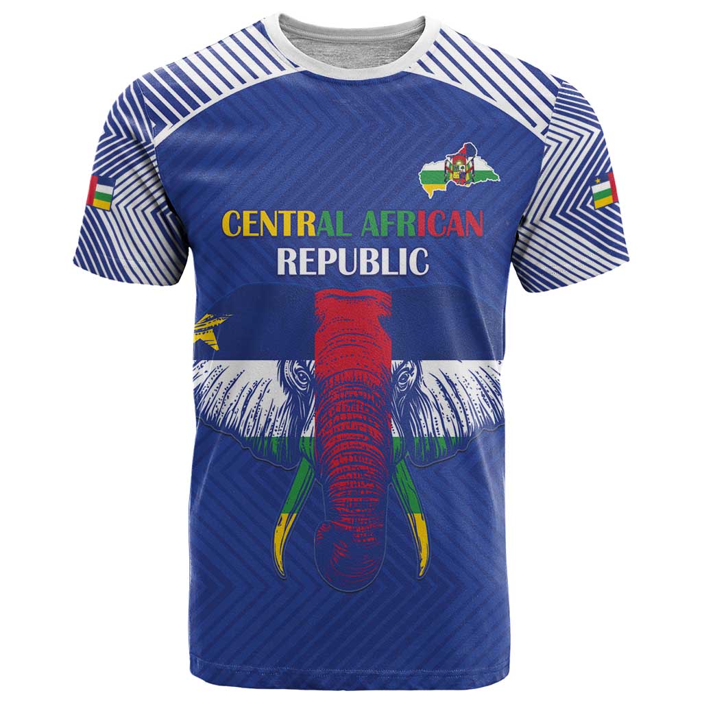 Custom Central African Republic Football T Shirt Go Champions - Wonder Print Shop