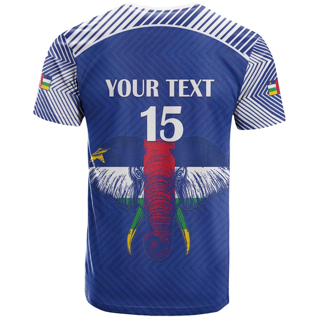 Custom Central African Republic Football T Shirt Go Champions - Wonder Print Shop