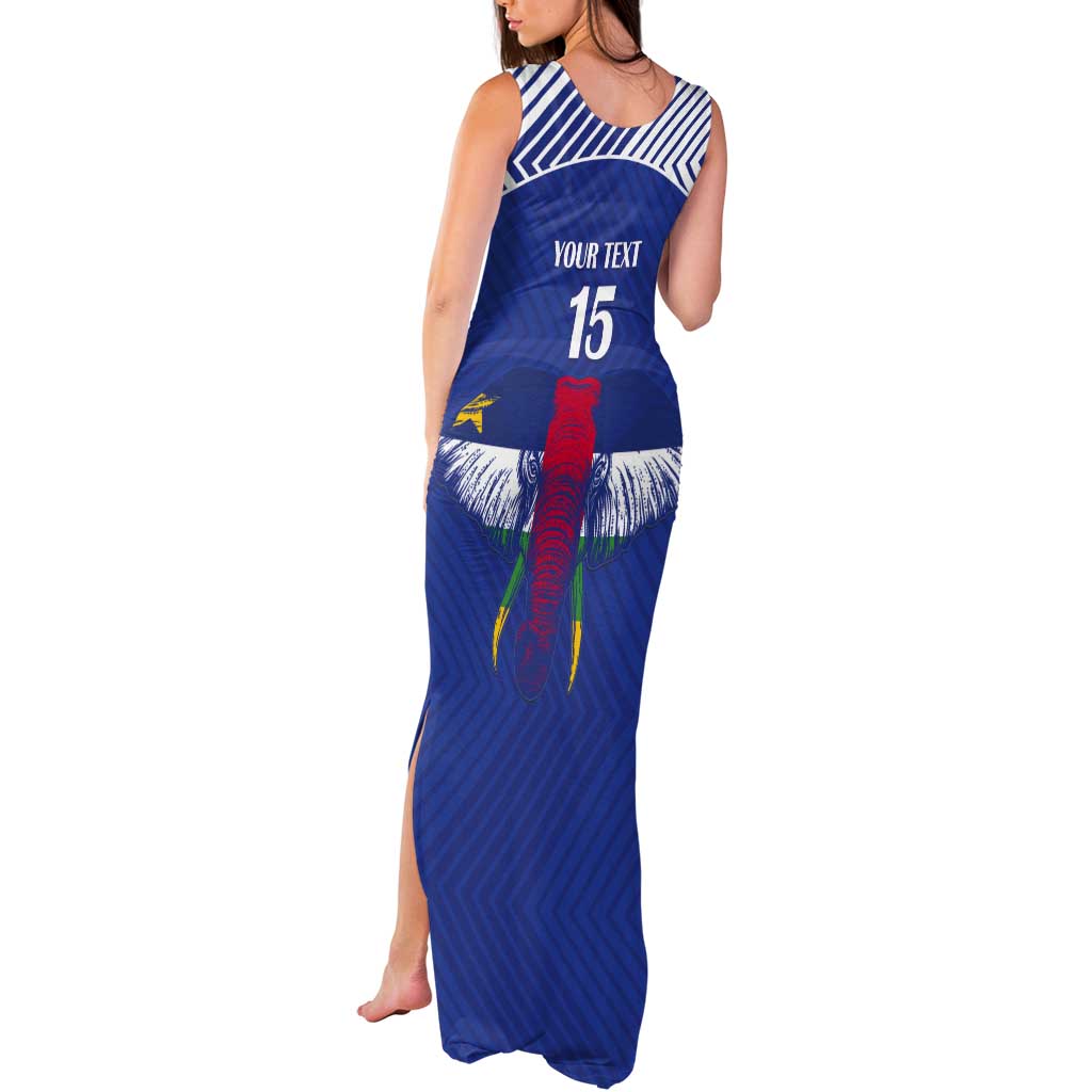 Custom Central African Republic Football Tank Maxi Dress Go Champions - Wonder Print Shop