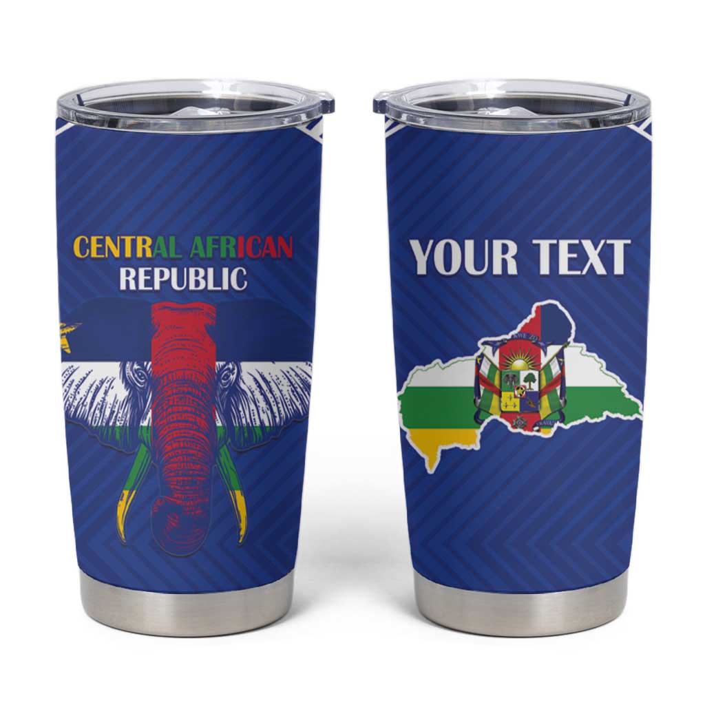 Custom Central African Republic Football Tumbler Cup Go Champions - Wonder Print Shop
