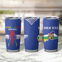 Custom Central African Republic Football Tumbler Cup Go Champions - Wonder Print Shop