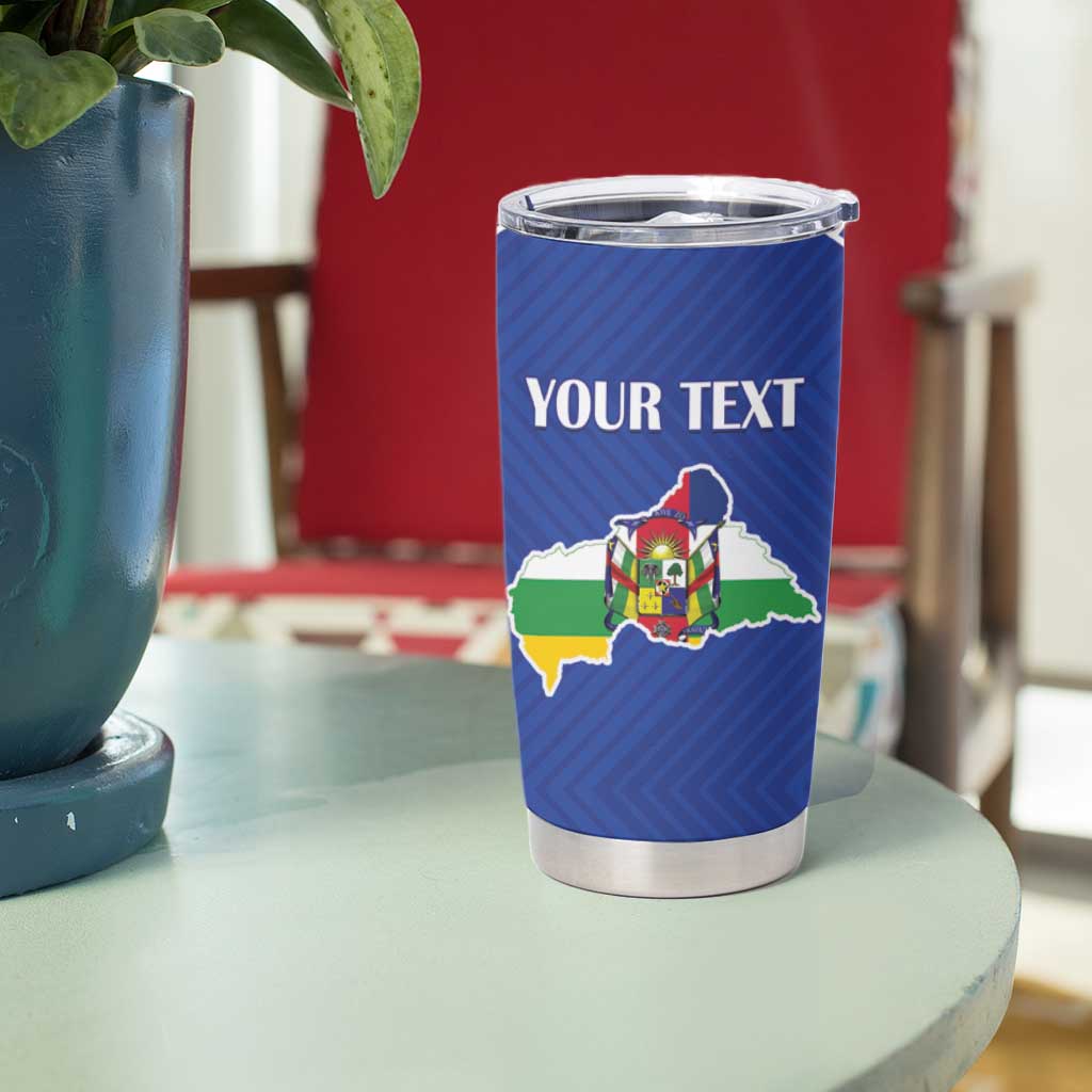 Custom Central African Republic Football Tumbler Cup Go Champions - Wonder Print Shop
