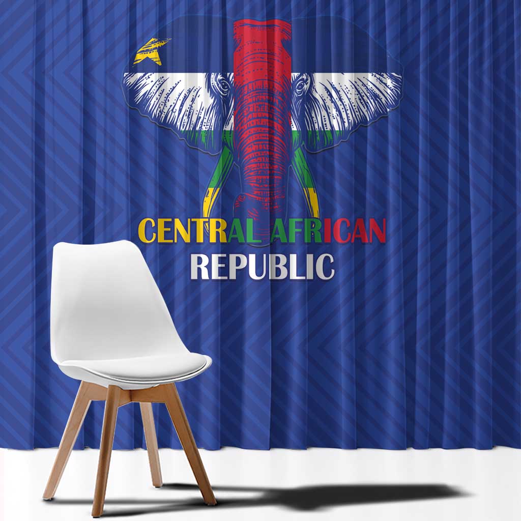 Central African Republic Football Window Curtain Go Champions - Wonder Print Shop