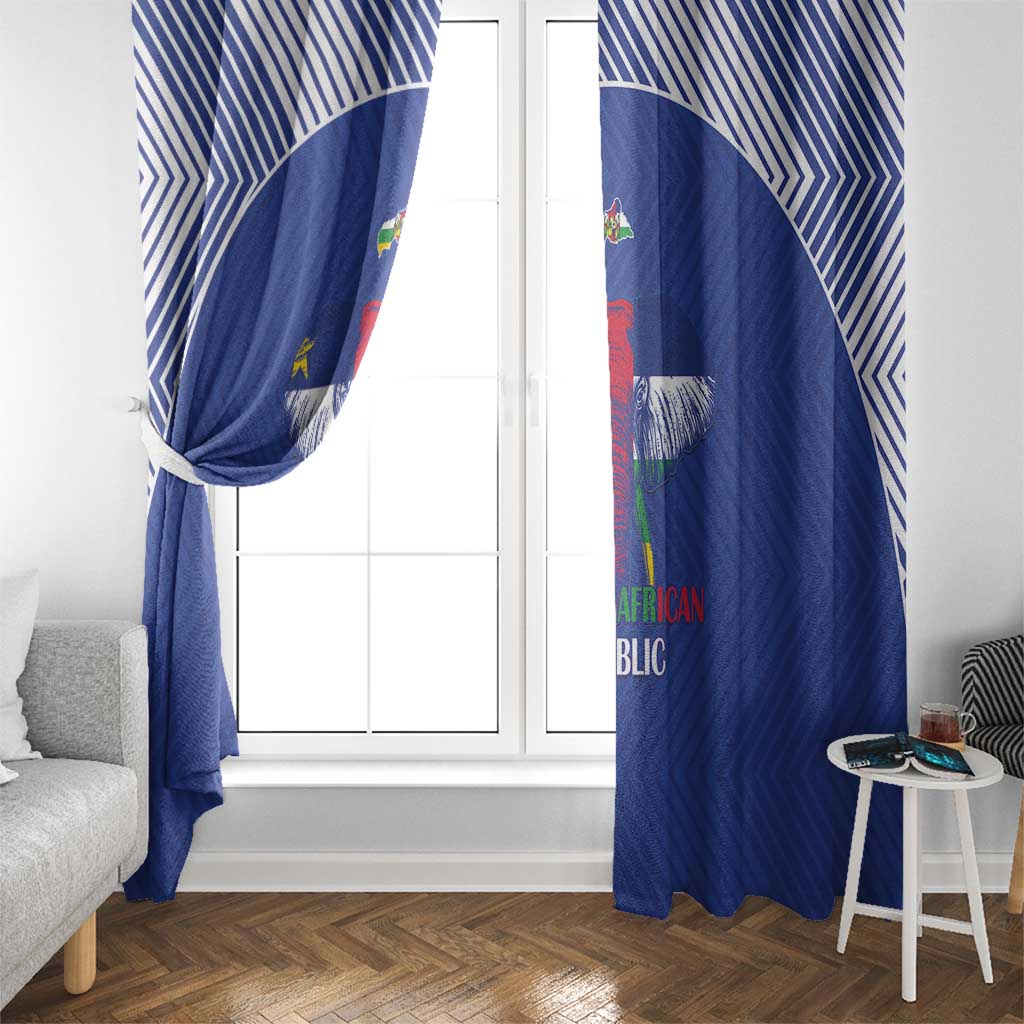 Central African Republic Football Window Curtain Go Champions - Wonder Print Shop